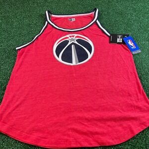 New‎ Era Washington Wizards NBA Tank Top Sleeveless Shirt Red Womens Extra Large
